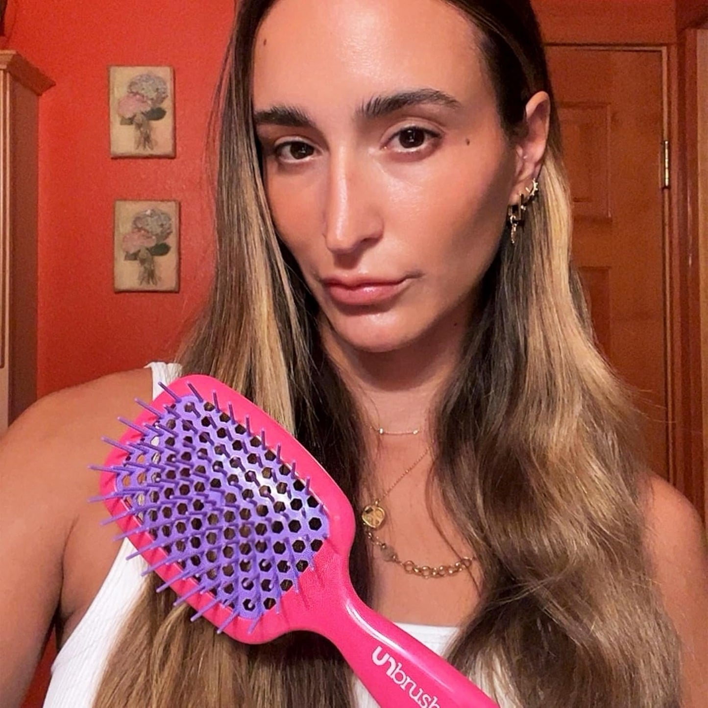 FHI Heat Detangling Brush - Pain-Free Brushing for All Hair Types | Lightweight, Anti-Static DuoFlex Bristles