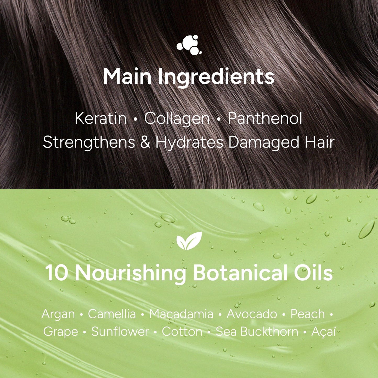 BANANAL 2-in-1 Hair Serum & Perfume Oil - Korean Hair Care, Moroccan Argan Oil & 12 Amino Acids for Dry Damaged Hair, Anti-Frizz Glass Hair Shine, Paraben-Free, Baby Powdery Musk, 3.38 fl oz
