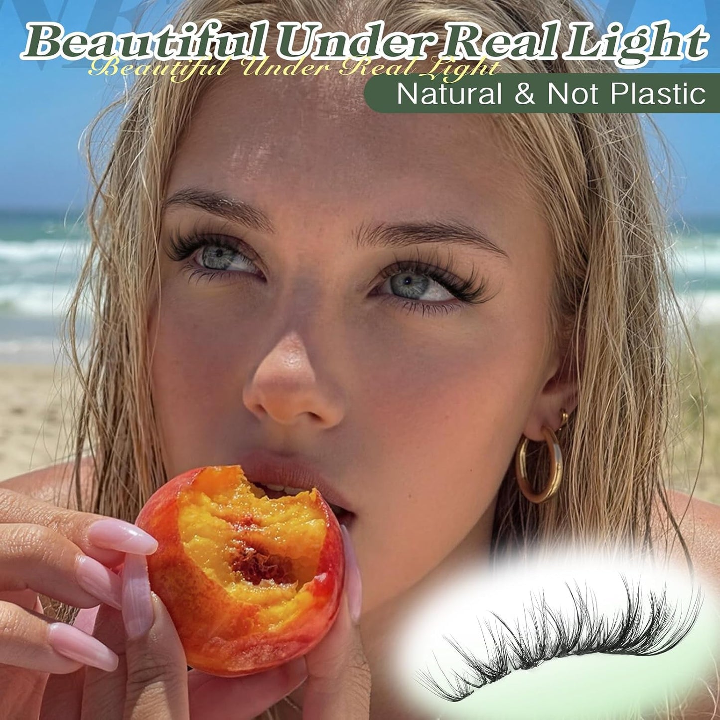 Natural Lash Clusters - Invisible Band CC-Curly Eyelash Extensions | 10-16MM Spider Cluster Lashes