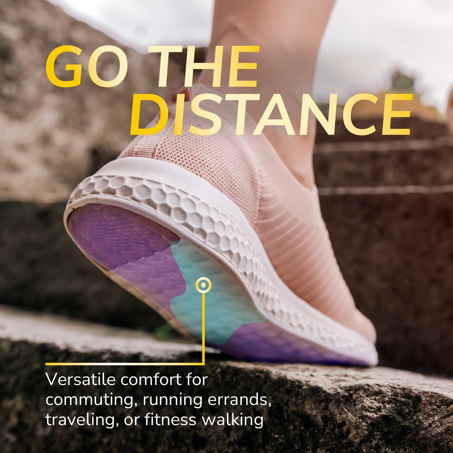 Dr. Scholl's Walk Longer Insoles for Women - Comfortable Plush Foam Cushioning Inserts for Walking, Hiking, and Standing on Feet All-Day with Arch Support - Walk 50% Longer Without Muscle Fatigue