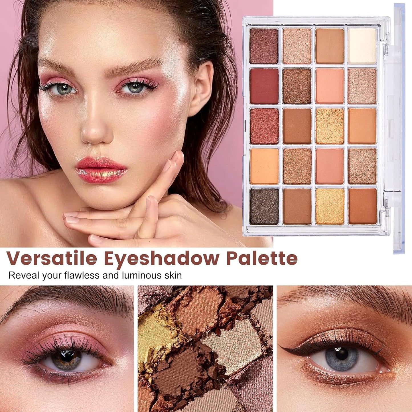 Makeup Kit for Women - All-in-One Essential Set with Foundation, Eyeshadow Palette, Lipstick & Brushes | Perfect Gift Bundle