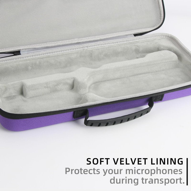 LIUIIVIRI Hard Travel Case Compatible with Dyson airstraight HT01 Hair Straightener & Power Supply, Waterproof and Shockproof Storage Carrying case (Purple)