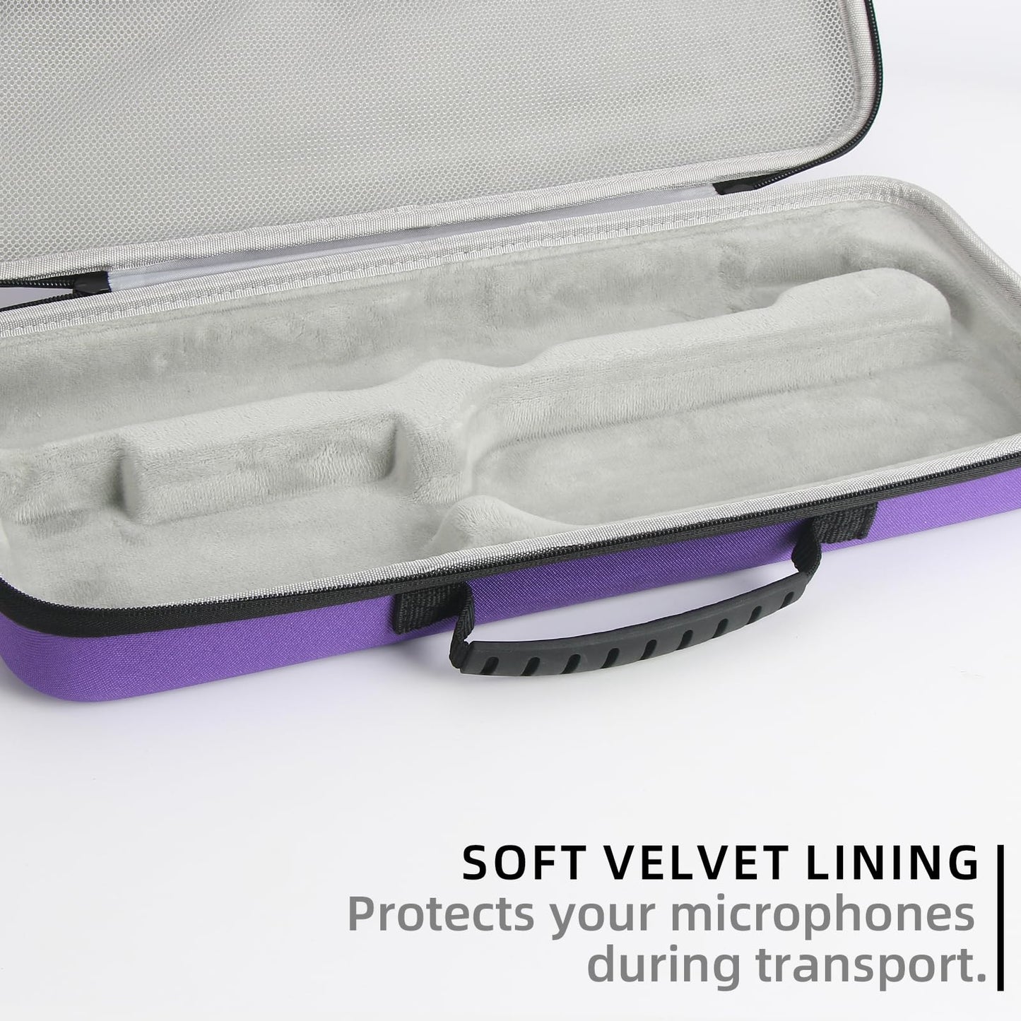 Guganas Hard travel Case Compatible with Dyson Airstrait Straightener, Carrying storage Bag for Airstrait HT01. (Purple)