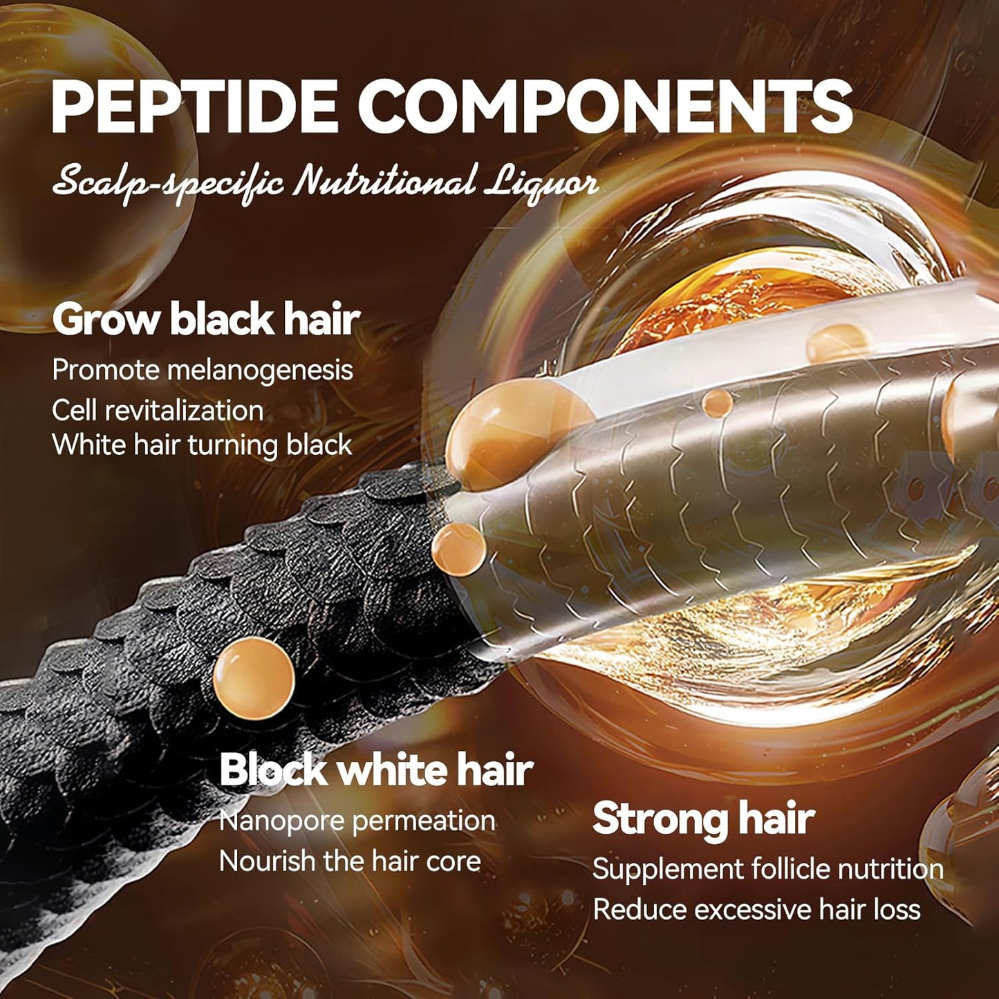 Hair Color Stick - Portable Touch-Up Dye for Gray Coverage | Comb Applicator, Black