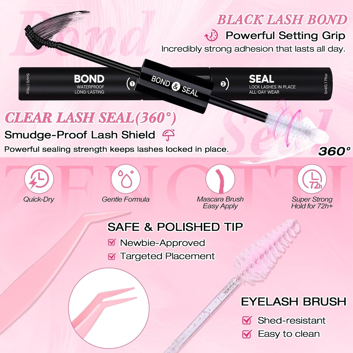 Lash Clusters Kit - Fluffy 80D & 100D Wispy Eyelash Extensions | 544PCS, DIY Individual Lashes 8-16mm