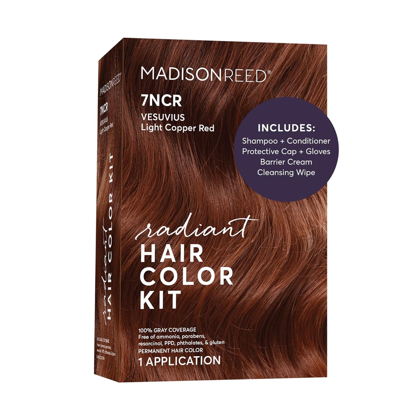 Madison Reed Radiant Hair Color Kit - 5RV Dark Garnet Red | Vivid Permanent Dye for Bold Color & Maximum Shine