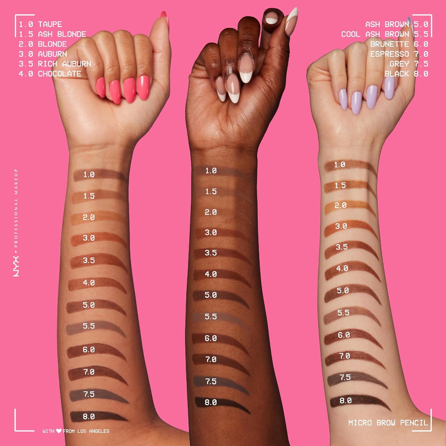 NYX Micro Brow Pencil - Precise Eyebrow Pencil for Defined Brows | Espresso Shade