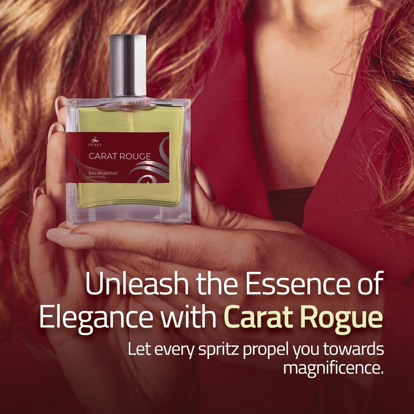 Perfa Women's Inspired Eau De Parfum | B.accarat Floral Amber Scent With Jasmine, Saffron | Clean Musk Dry Down | Long-Lasting | Gift-Ready Ladies Fragrance | Fine Mist Atomiser Spray | Carat Rouge