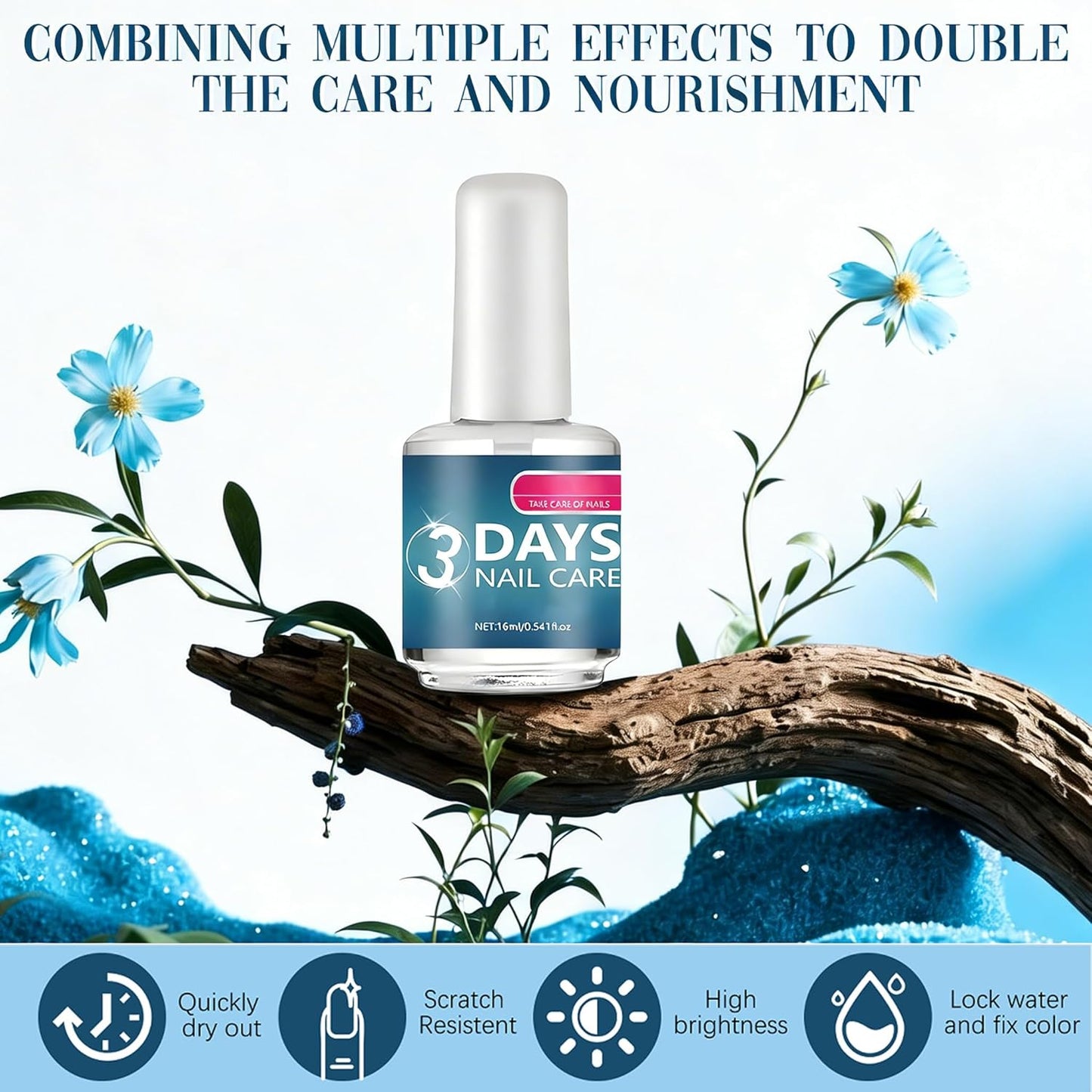 Nail Care Treatment - 3 PCS Keratin Amino Acid for Strengthening & Hydration | 16ml