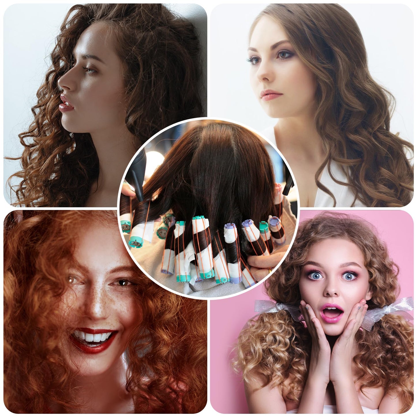VARMDUKKE 120PCS Perm Papers for Hair, Disposable Salon Hair End Wrap Papers, High-Temperature Resistant Perm Roller Papers, Hairstyling Curling Tools for Professional, Home Cold Hot Perms - White