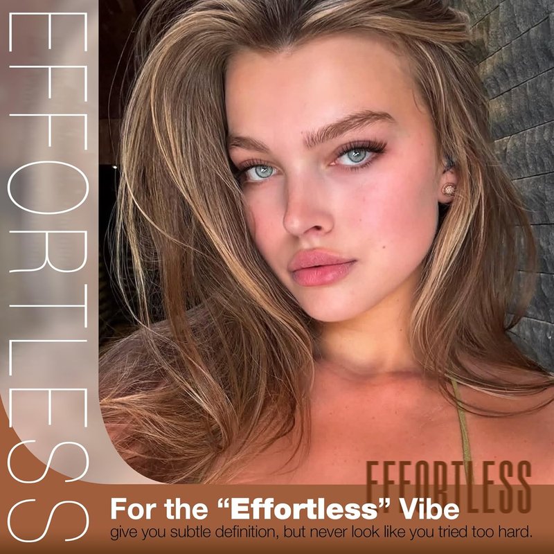 Brown Lash Clusters - Natural Fluffy Dark Brown Eyelash Extensions | Tear-Resistant Band & CC Curl, 10-16MM, 270Pcs for Effortless Everyday Look