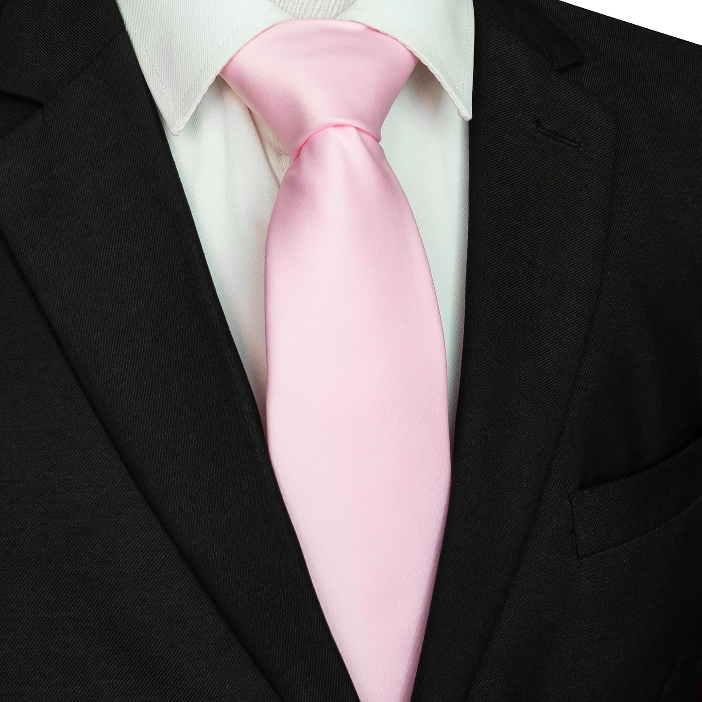 Solid Color Tie for Men - Business & Wedding Necktie | Elegant Design