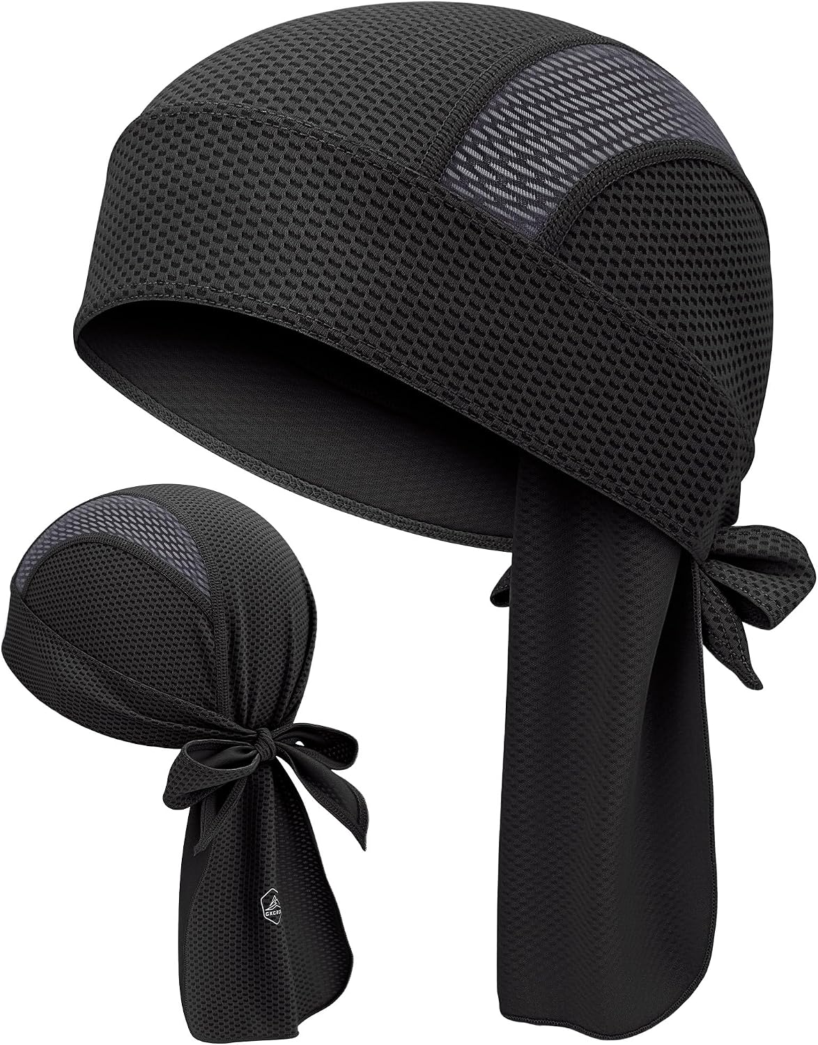 Cooling Skull Cap Durag | Sweat-Wicking Head Wrap for Cycling, Running & Motorcycle | Breathable Doo Rag