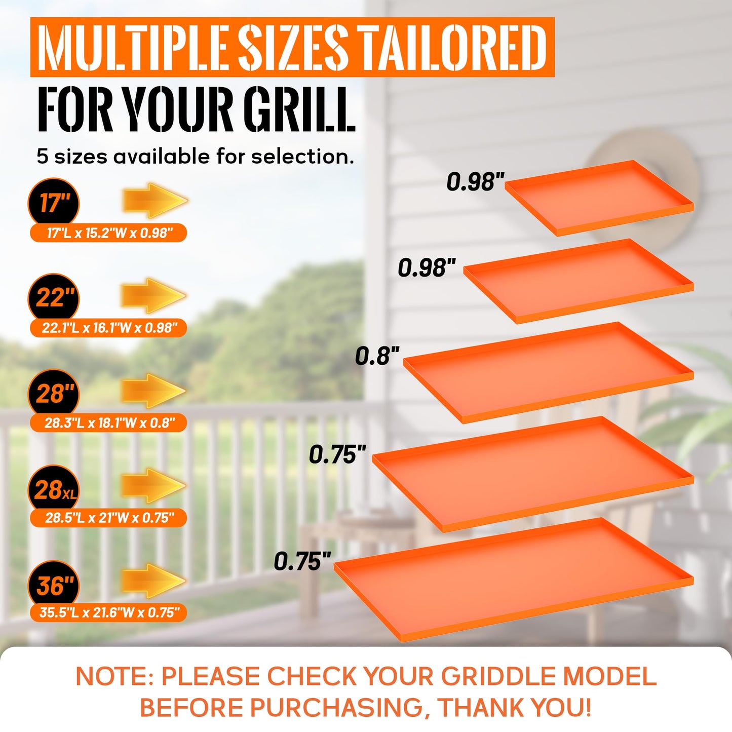 36'' Silicone Griddle Mat for Blackstone - Heavy-Duty Food-Grade Griddle Cover & Full Surface Protection, Waterproof, Rust & Dust-Proof, Essential Blackstone Griddle Accessories for Outdoor BBQ