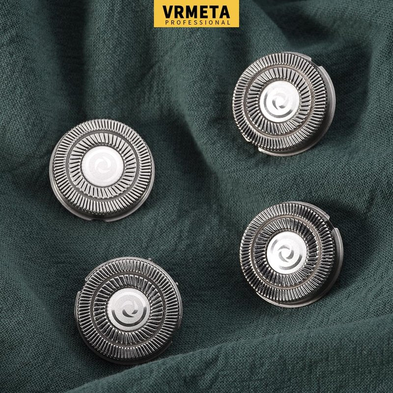 VRMETA Pitbull Gold PRO & Platinum Pro Shaver Replacement Blade Heads (8 PCS Black)