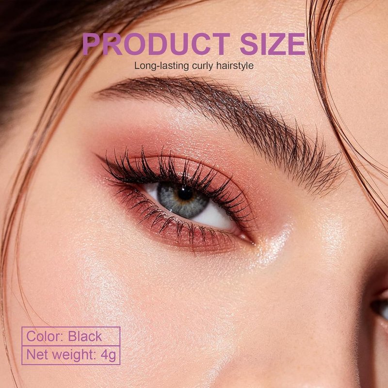 Iron Wand Mascara - 5D Curling Waterproof Formula for Volume & Length | Smudge-Proof Black Mascara