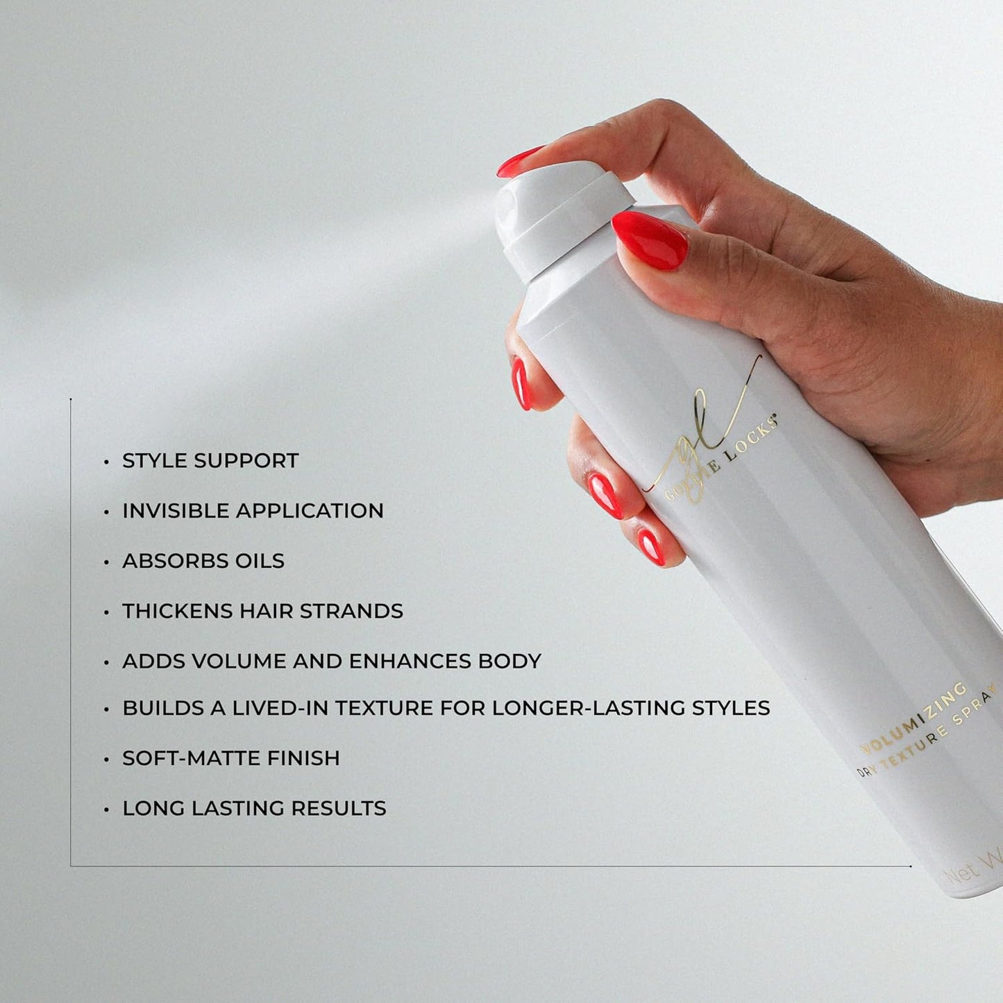 Volumizing Texture Spray - Travel Size 3.4 fl oz | Instant Volume & Lift, Flexible Hold, Invisible Matte Finish