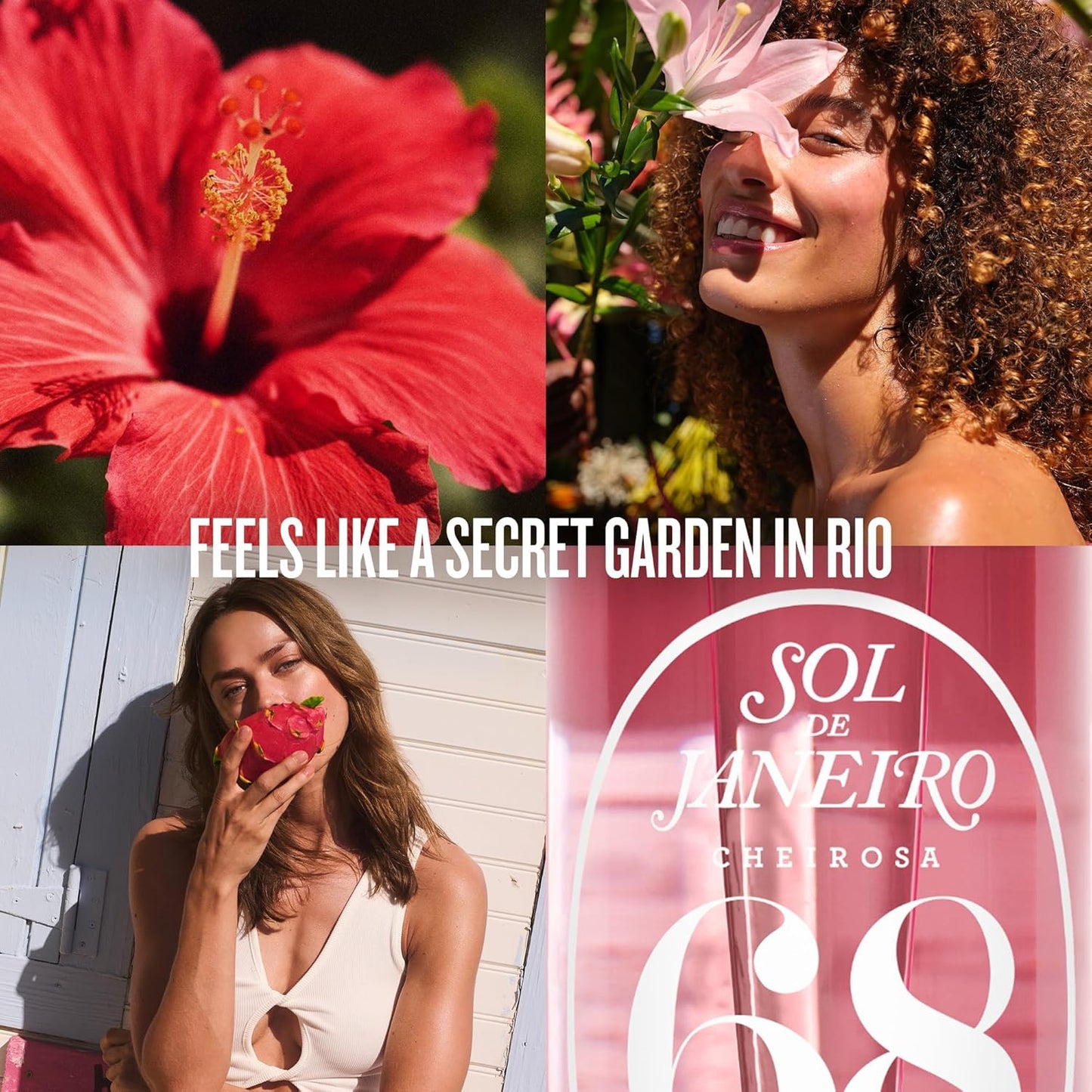 Sol de Janeiro Hair & Body Fragrance Mist Gift Set - Travel Size Duo with Pink Pouch | Cheirosa 68 & 48, 3 fl oz Each