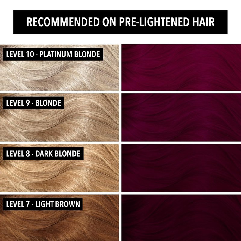 Pulp Riot Semi-Permanent Hair Color - Strong Purple Magenta with Violet-Red Undertones | 4oz Tube, Vegan Formula