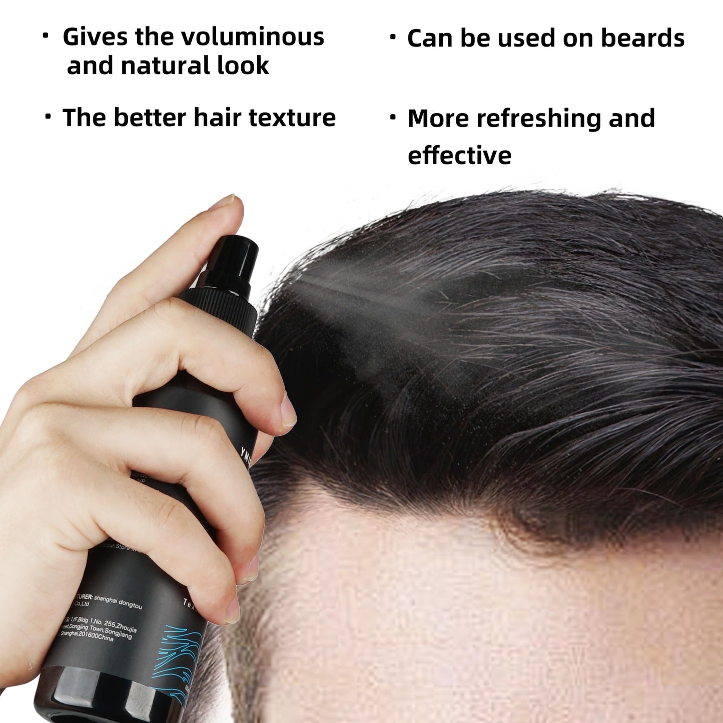 YMIR NEIL Natural sea salt spray for men,Texturizing,Volumizing,Beach Waves,fresh scent,6.0 fl oz,