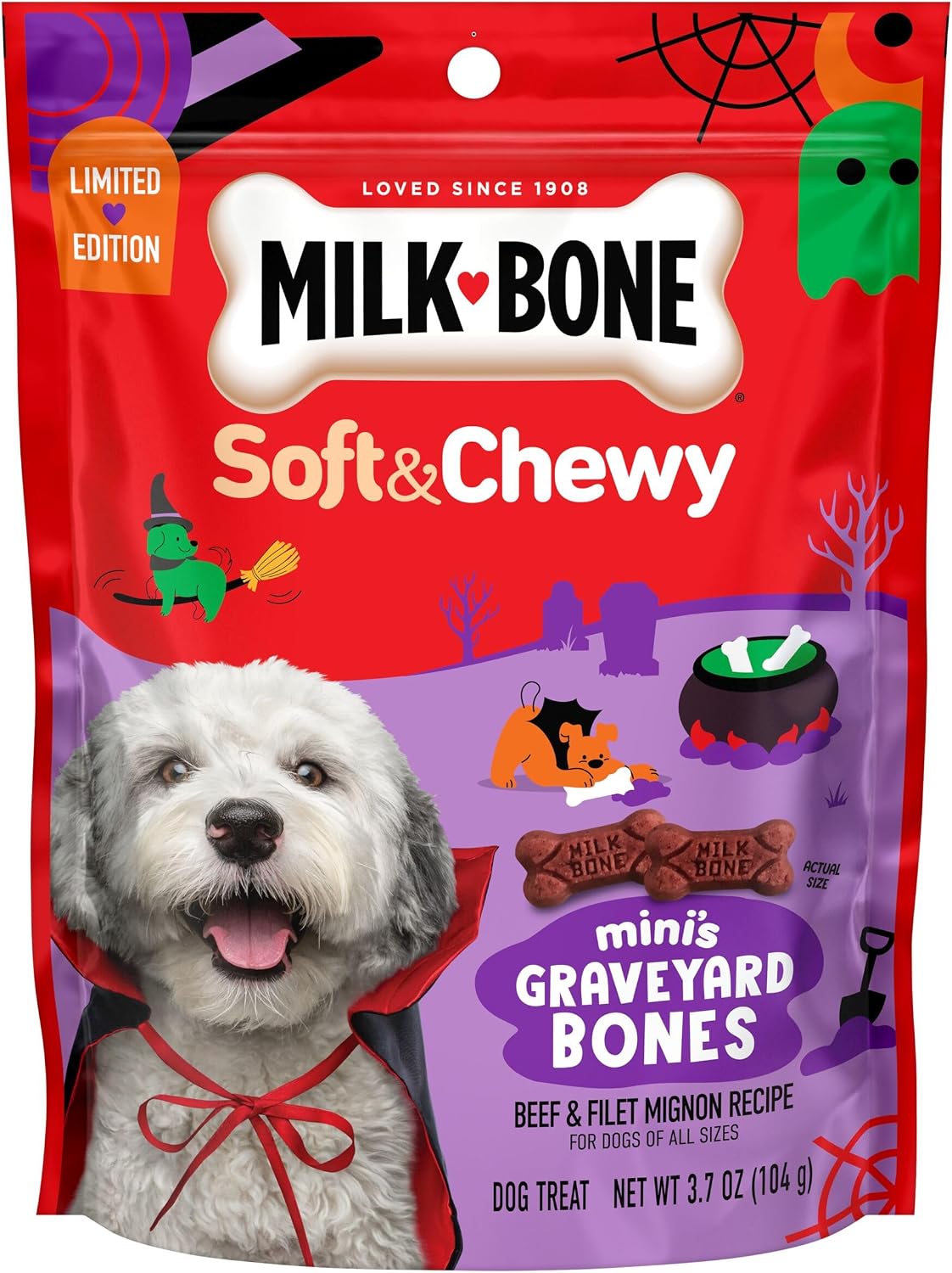 Milk-Bone MaroSnacks Small Dog Treats - Real Bone Marrow, 40 Oz Canister | Delicious & Nutritious