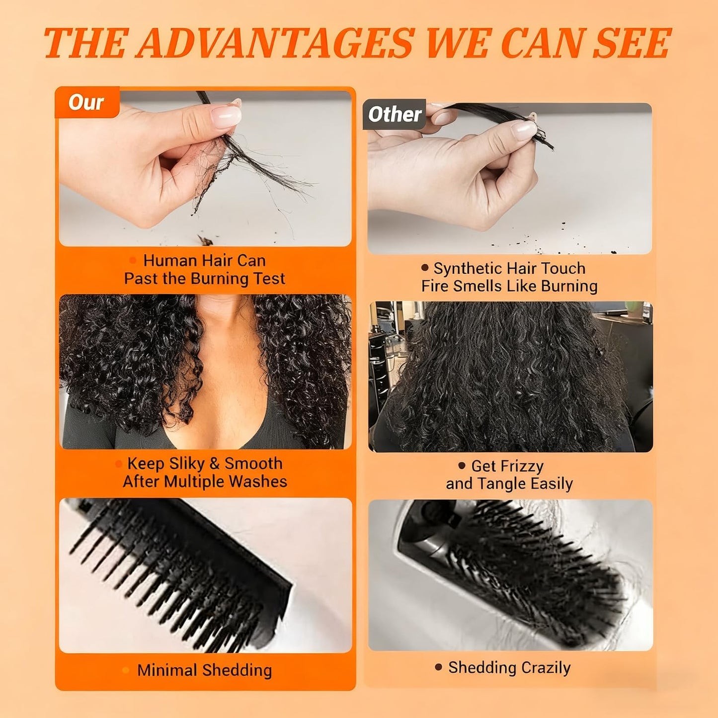 Sdferlin 12A Burmese Curly Bundles Human Hair 3C4A 100% Unprocessed 20 22 24 Inch Curly Human Hair Bundles Water Wave Quick Weave with Spiral Curly End Hair Extensions