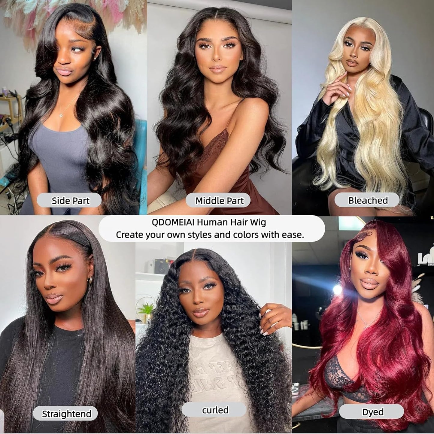 QDOMEIAI Real HD Lace Wig 13x4 Full Lace Frontal Wig 220% Density Body Wave HD Transparent Lace Front Wigs Virgin Human Hair Wigs Pre Plucked with Baby Hair (Natural Black 30 inch)