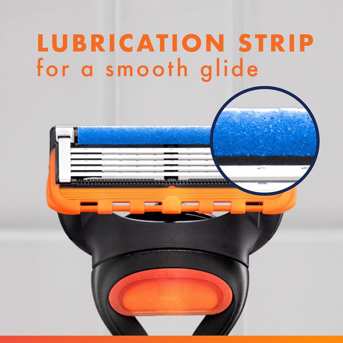 Gillette Fusion5 Men's Razors - 1 Razor & 4 Blade Refills | Lubrastrip for Comfort