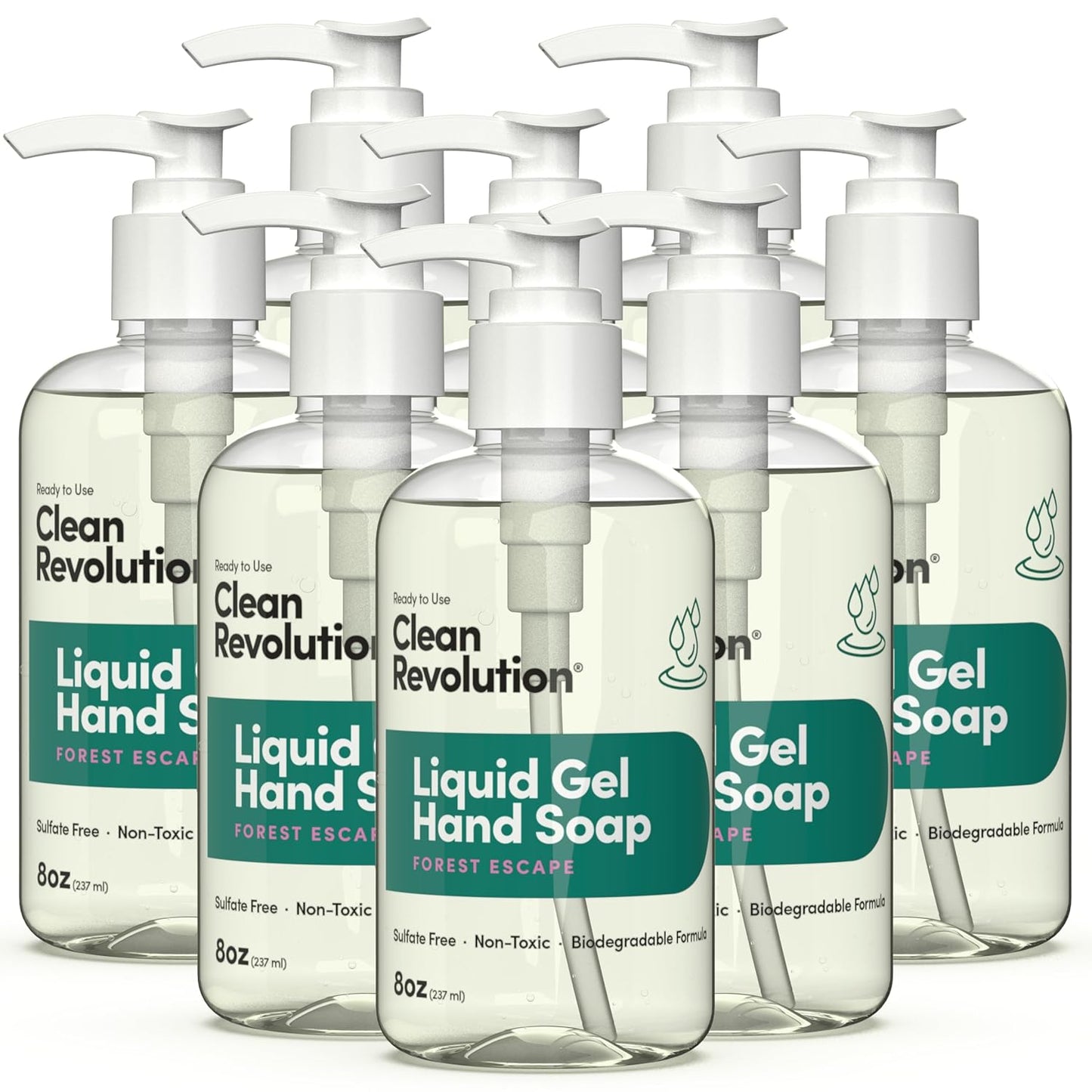 Liquid Gel Hand Soap - Natural Lavender Essential Oils | Silky Rich, Quick Lather, 128 Fl Oz
