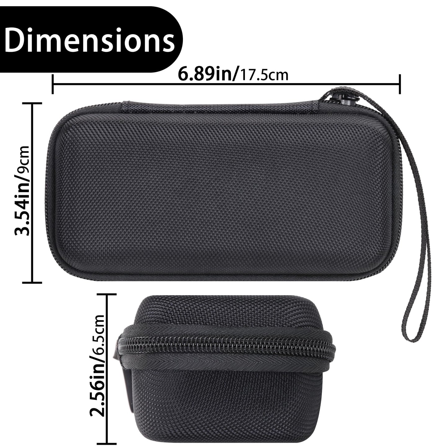 Aenllosi Hard Case for Rode Wireless ME/GO III/GO II Dual Channel Compact Digital Wireless Microphone System (Black)