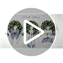 Layered Wreath Sash Set - White Scalloped & Red Buffalo Plaid