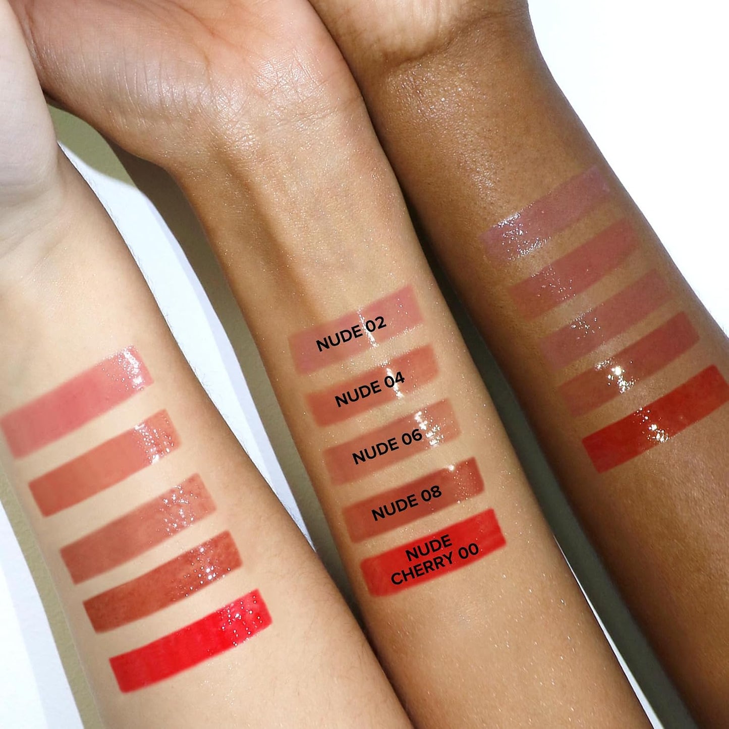 Nudestix Lip Glace - Hydrating Tinted Lip Gloss with Volumizing Peptides for Plump Shine | Vegan & Clean Formula