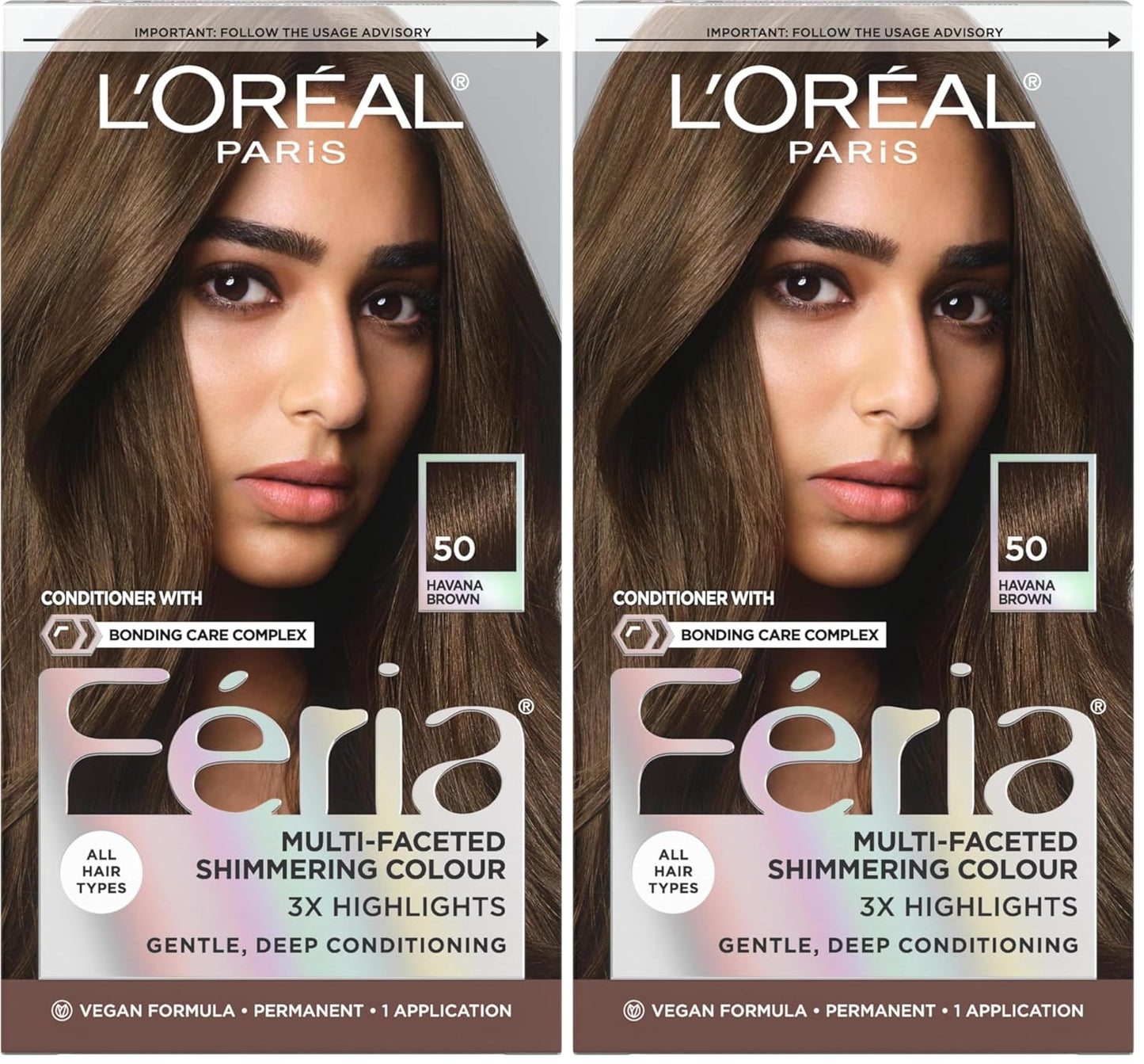 L’Oreal Paris Feria Hair Color - High Intensity Jet Black Dye for 3X Highlights | 1 Kit