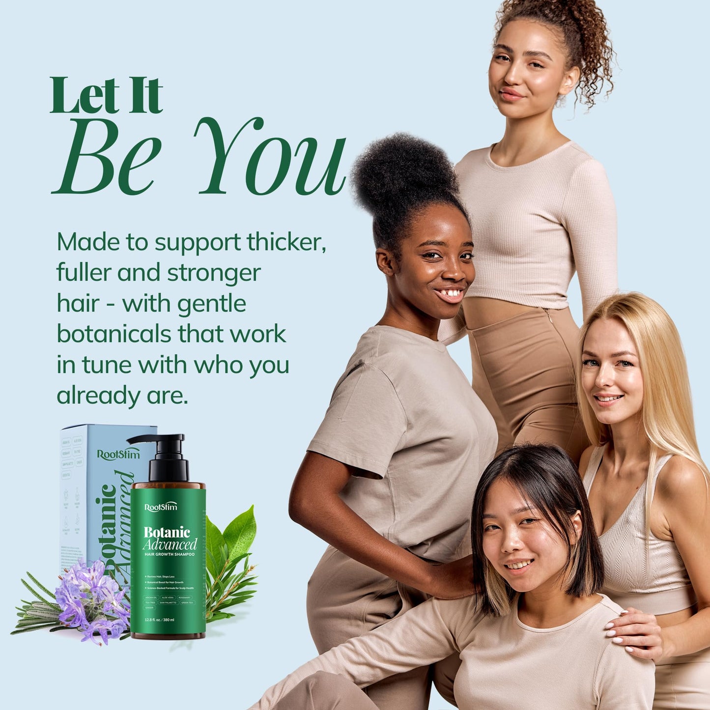 Hair Growth Shampoo with Rosemary and Biotin - Hair Thickening & Hair Loss Shampoo for Men and Women