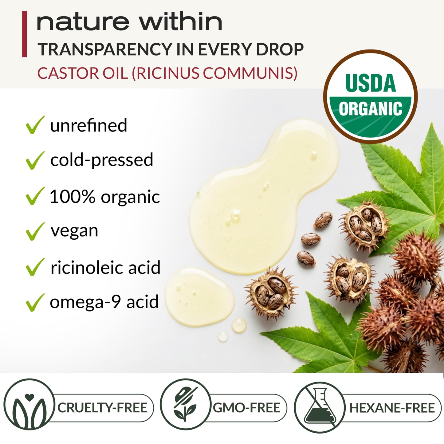 Ella & Eden 2 Oz Organic Castor Oil for Eyelashes