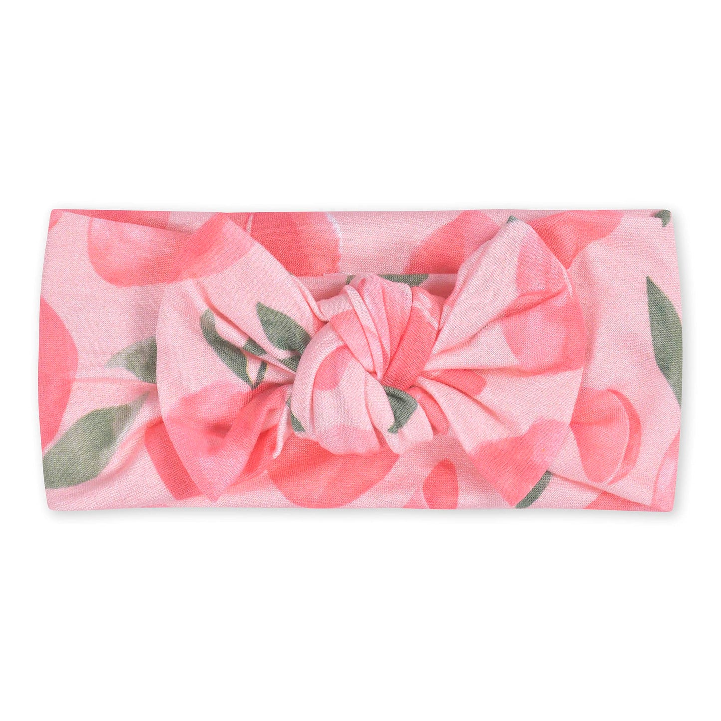 Gerber Baby Girls Buttery Soft Headband with Bow with Viscose Made from Eucalyptus, Just Peachy, One Size