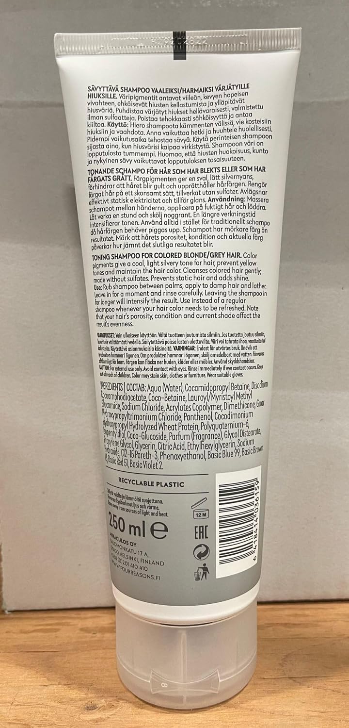 Platinum Hair Color Shampoo - Blonde Toner & Color Depositing Formula | Sulfate-Free, Vegan - 8.45 Fl Oz