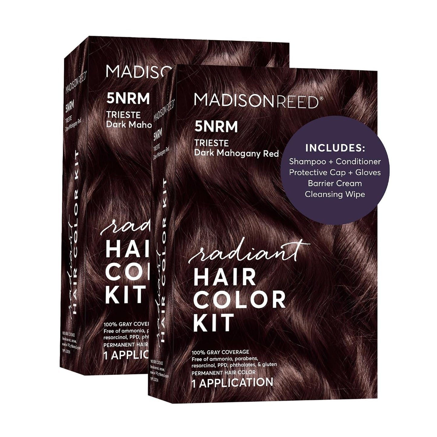Madison Reed Radiant Hair Color Kit - 5RV Dark Garnet Red | Vivid Permanent Dye for Bold Color & Maximum Shine