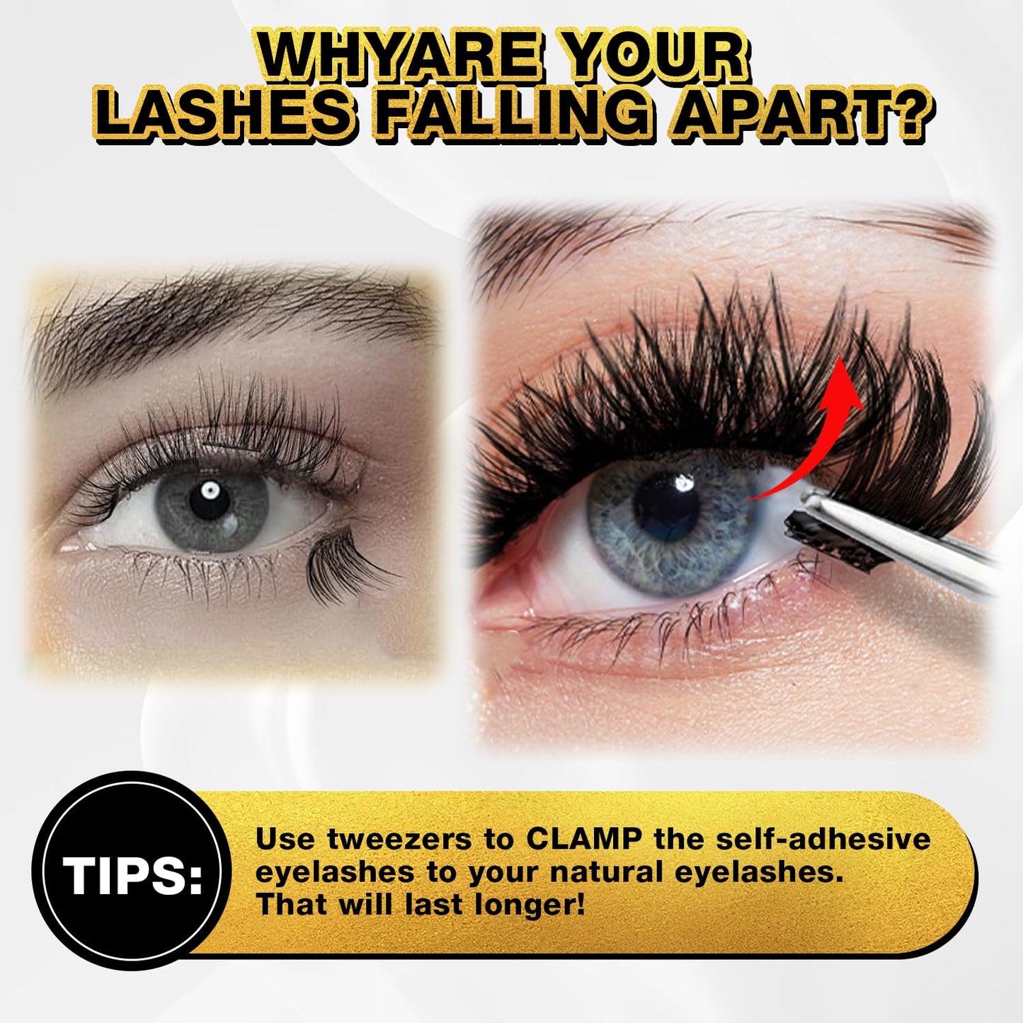 Self-Adhesive Eyelashes - 150pcs Pre-Glued Extensions | 8-16mm Reusable Clusters for Natural & Dramatic Looks