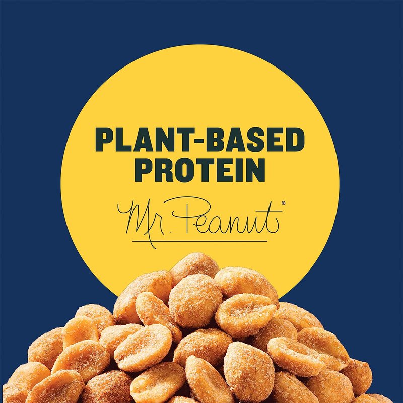 PLANTERS Honey Roasted Peanuts, 2.5 Ounce - 15 Count (Pack of 1) - Roasted with Honey and Sea Salt - Active Lifestyle, Movie and School Snacks - Kosher Peanuts