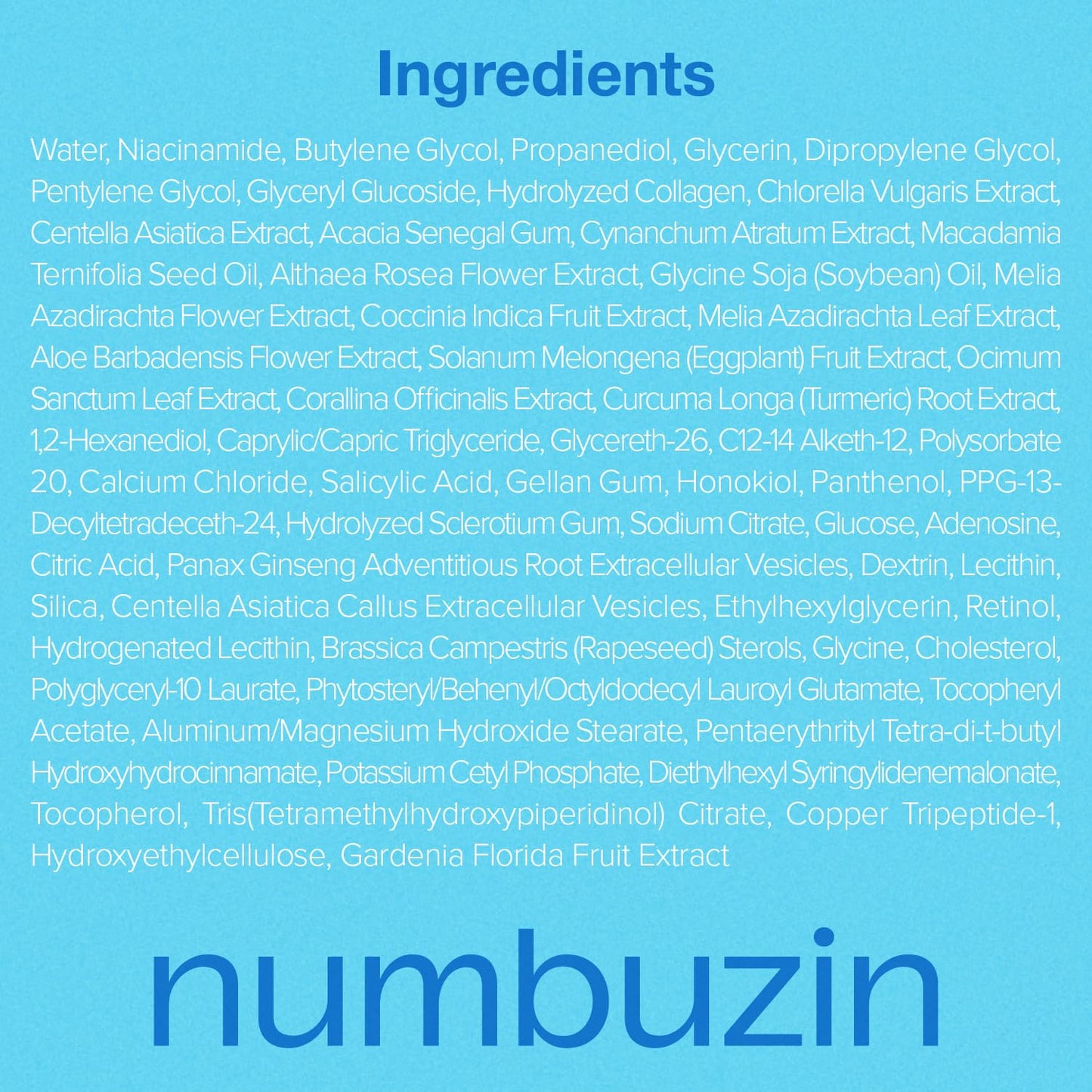 Numbuzin No.3 Retinol Serum - Blue Bio-Retinol Pore Refining | Tightening, Firming, BHA, Niacinamide, Peptide | 1.01 fl. oz (30ml)