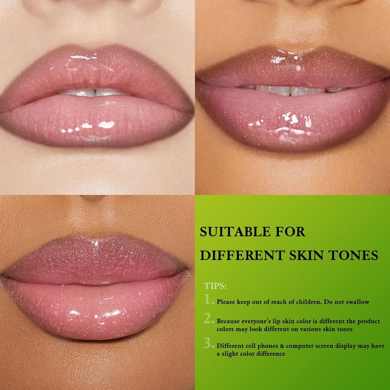 Hydrating Lip Liner & Tinted Lip Oil Set - Lightweight, Non-Sticky Gloss for Women | Brown & Pink Shades