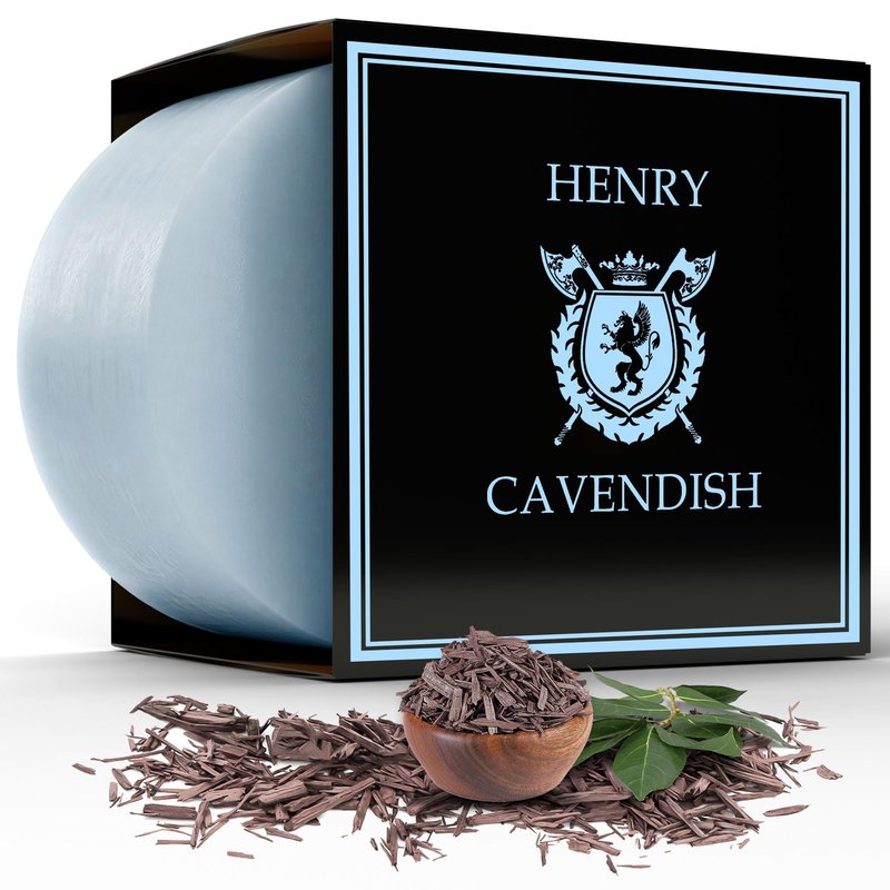 Henry Cavendish Sandalwood Shave Soap for Men & Women - Premium Quality, All Natural, moisturizing Shaving Puck made with Shea Butter & Coconut Oil for a Smooth Comfortable Shave. 4 Oz Puck Refill