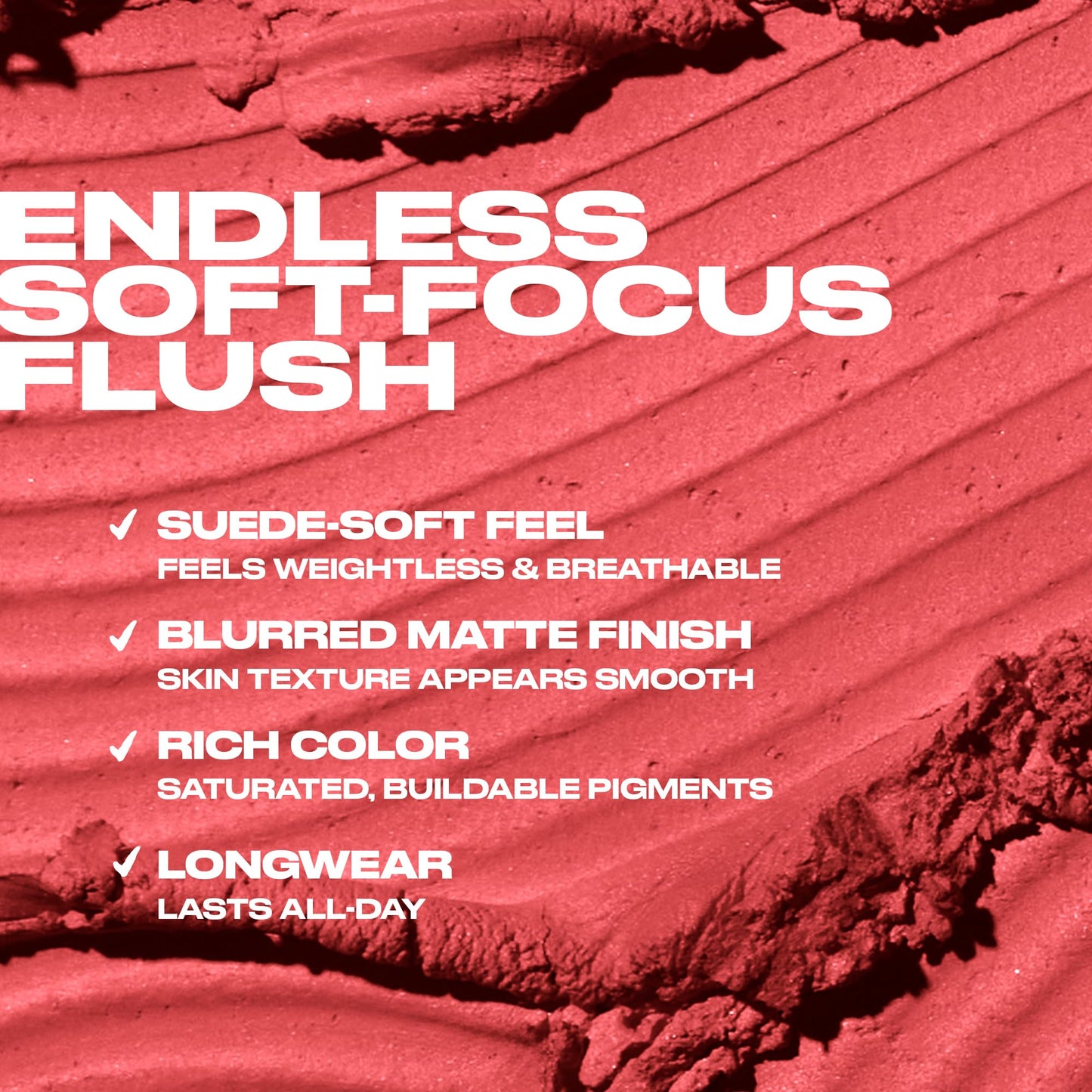 Urban Decay Face Bond Long-Lasting Blush Suede (Wholehearted - Baby Pink), Buildable Matte Finish, Blurring Effect, Waterproof, Sweat-Resistant, All Day Wear, Noncomedogenic - 0.21 oz