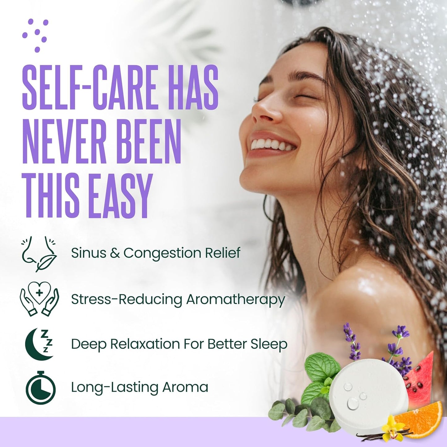 Cleverfy Shower Steamers - Aromatherapy Tablets for Relaxation | Gift Set for Women, Mom, Wife, & Friends - 6 Pack