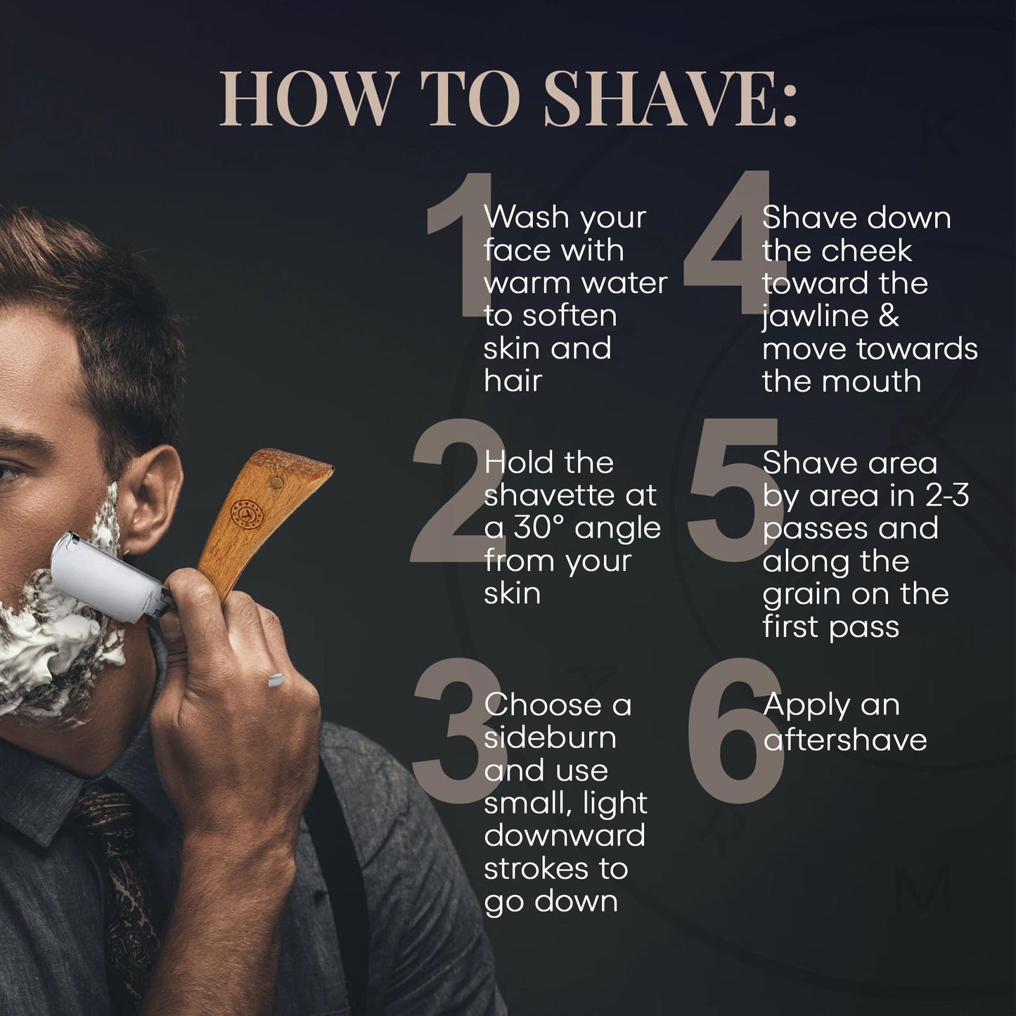 Naked Armor Lucan Barber Shavette Straight Razor Kit for Men with 2 Shavettes, Shaving Brush, Bowl, Barber Scissors, 5 Double Edge Blades, Leather Case and Gift Box, Barbershop Wet Shaving Set