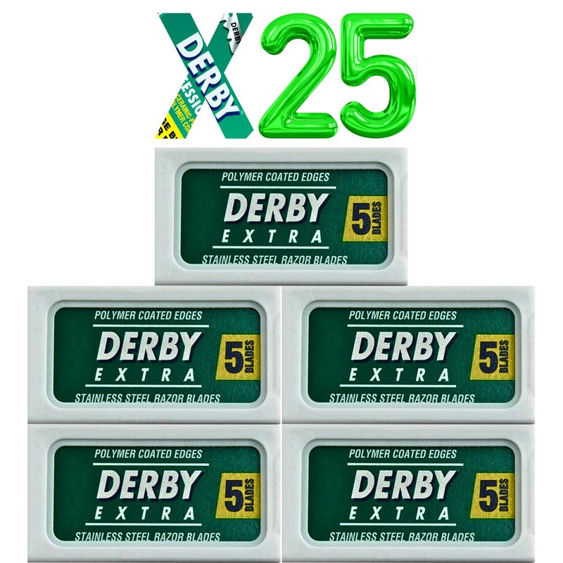 Derby Extra Professional Double Edge Razor Blades for straight razor (25)