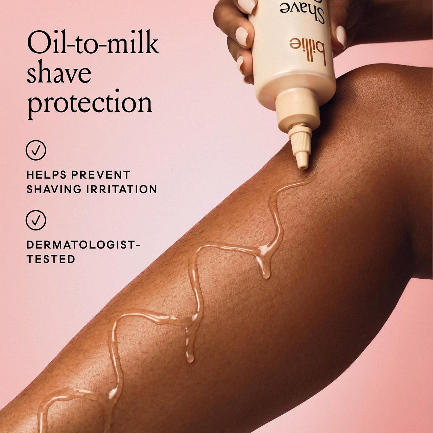 Billie Shave Glaze - Shaving Oil for Smooth Skin - Oil-to-Milk Protection | Coco Villa Scent - 8oz