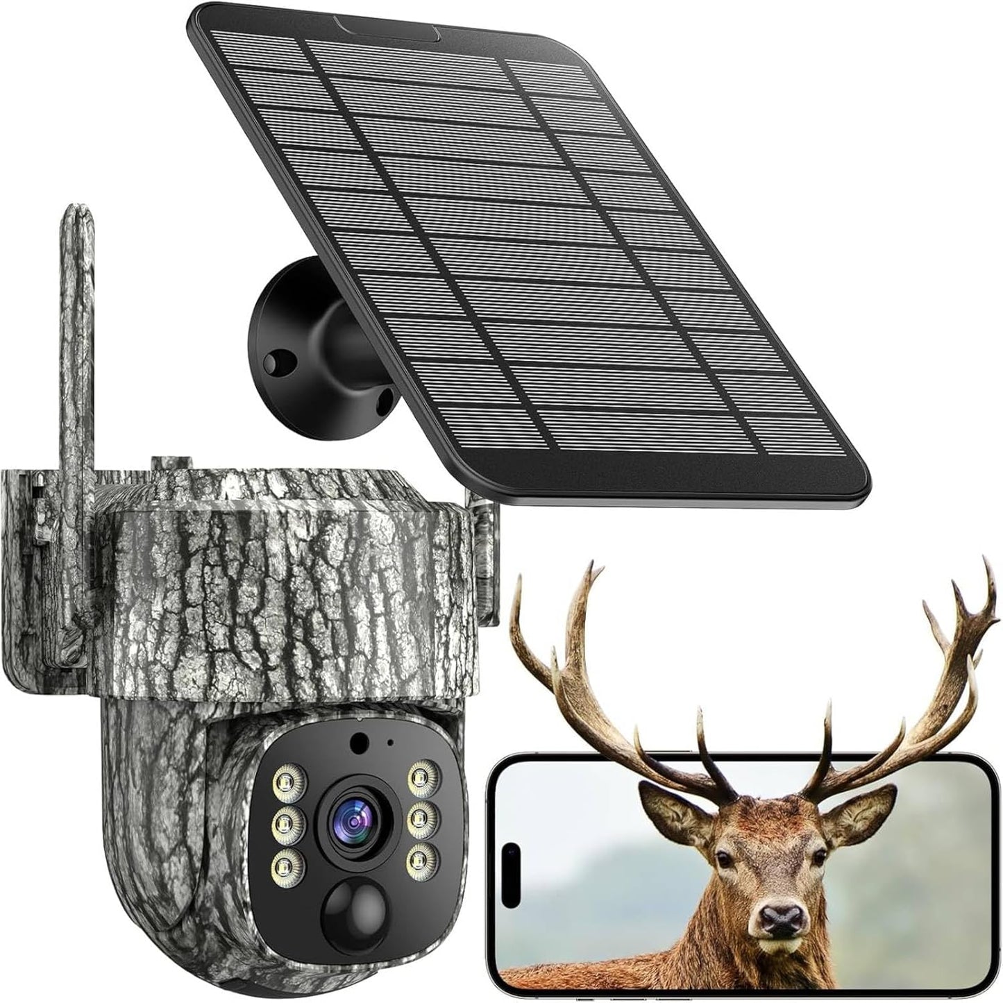 4G LTE Cellular Trail Camera - 360° Live Streaming, Night Vision | 2 Pack with SIM Card Included