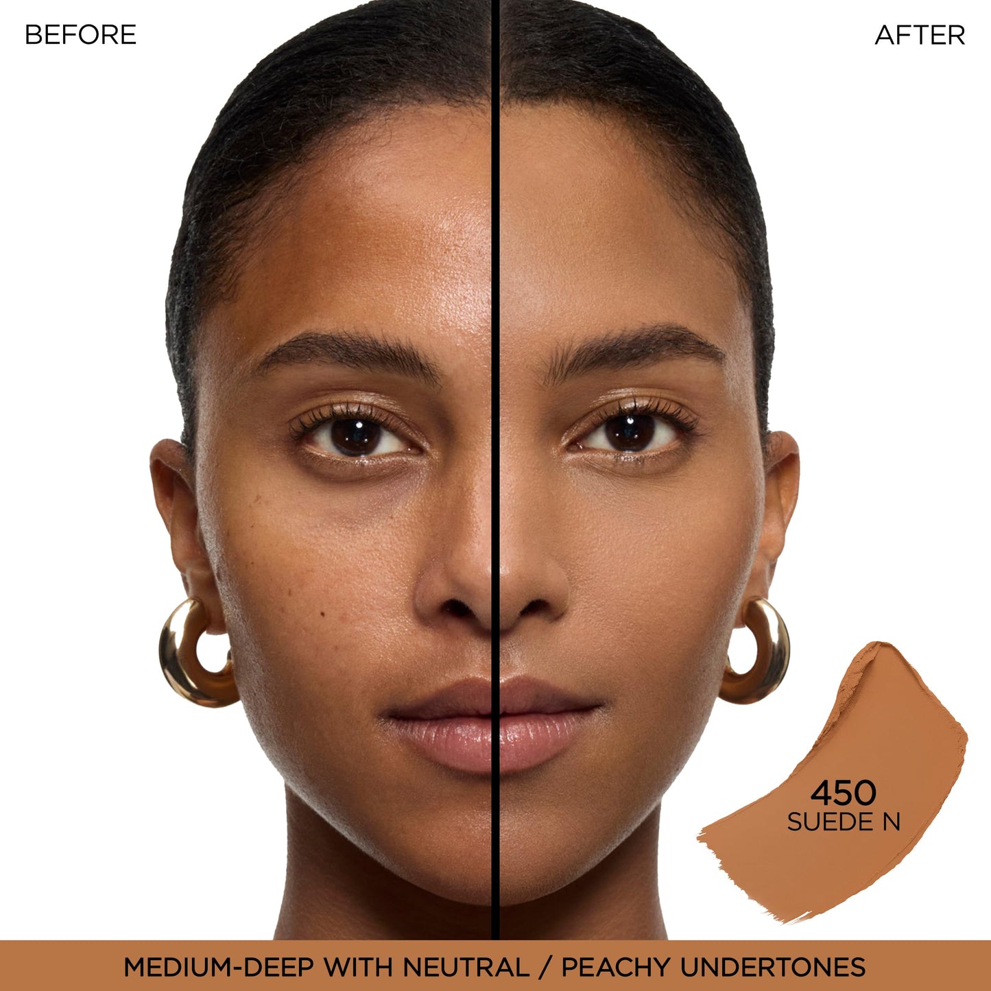 Lancôme Teint Idole Shape Stick, Multi-Use Foundation Stick, Concealer & Contour, Hydrating Medium to Full Coverage w/Natural Matte Finish, All Skin Types, 450 Suede Neutral